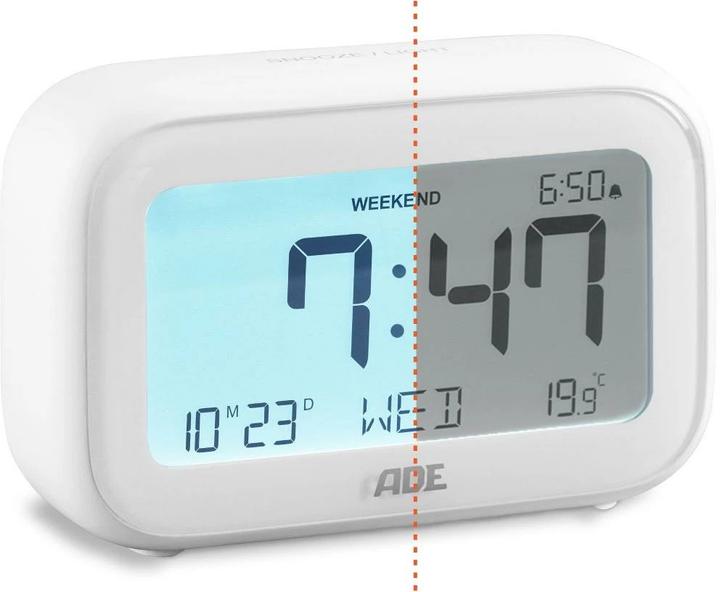 Actual product image ADE Digital alarm clock with temperature display