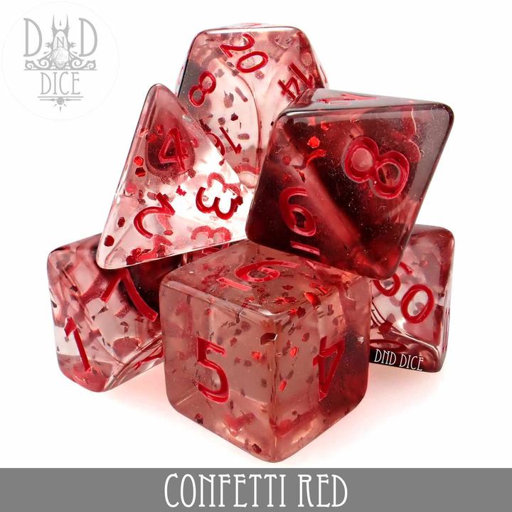 Immagine prodotto DnD Dice Confetti Red Dice Set