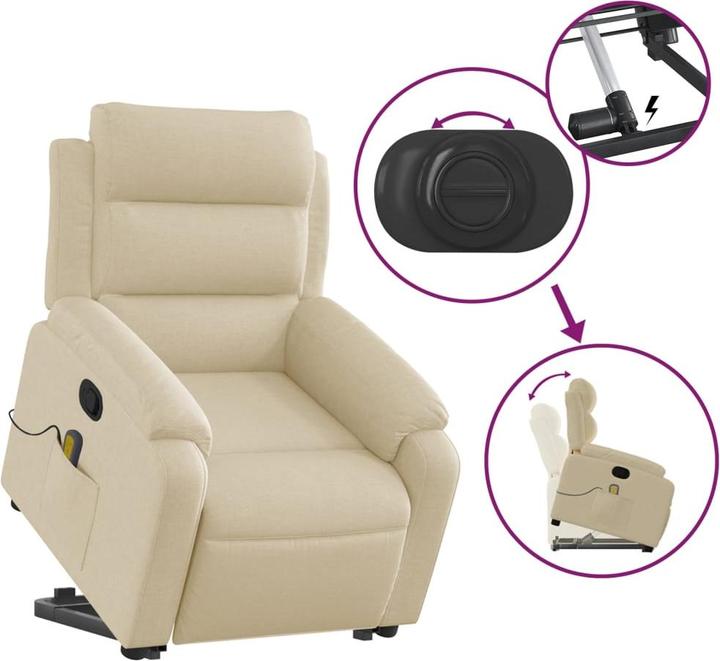Produktbild vidaXL Massagesessel mit Aufstehhilfe
