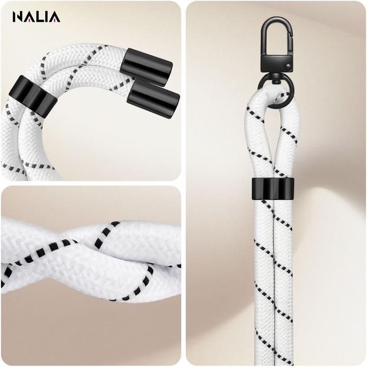 Image du produit Nalia HoldMe Lanyard Handykette - Universal Trageband für Smartphones - Verstellbar, Soft & Elastisch