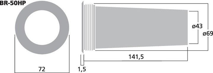 Produktbild Monacor Bassreflexrohr SV=14