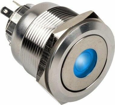 DimasTech Vandalismusschalter/-taster 25mm, Silverline Dot - RGB