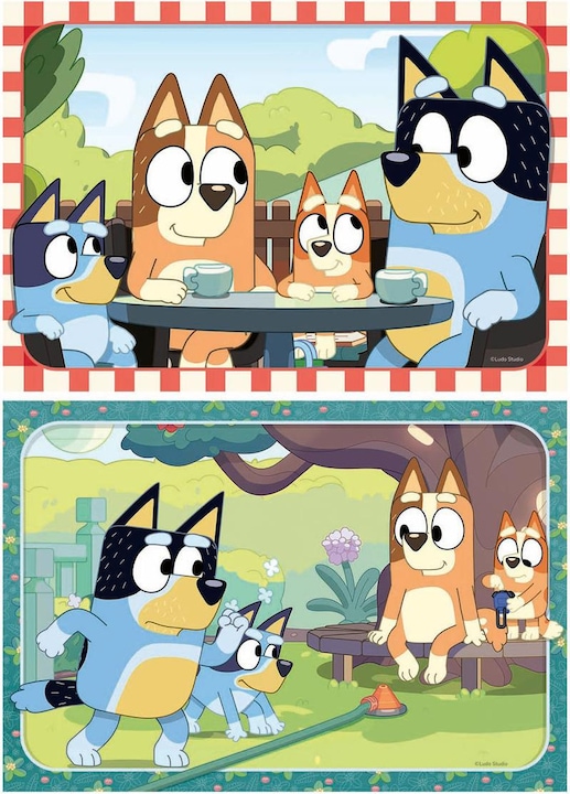 Actual product image Ravensburger Children's puzzle - 12004111 Bluey - puzzle for children aged 3 and over, with 2x12 pieces (12 pieces)