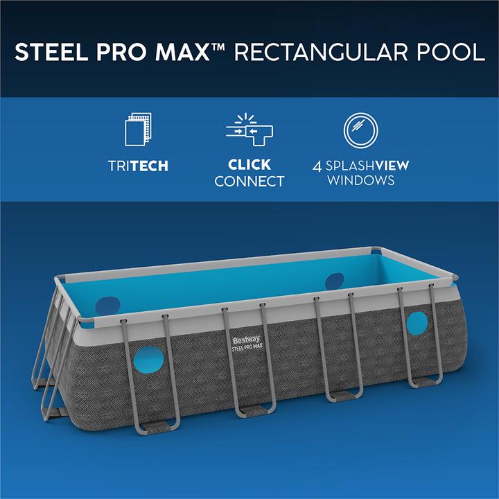 Actual product image Bestway Steel Pro Max RectangularPool488x244x122 (488 x 244 x 122 cm)