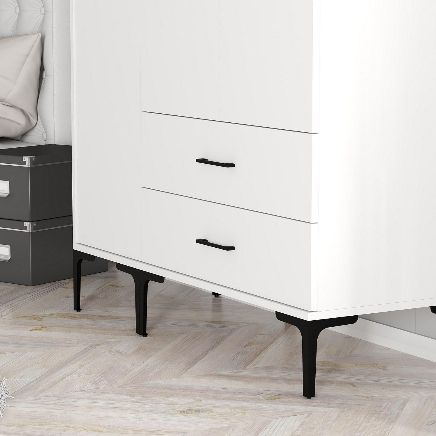 Thumbnail - Hanah Home, Kleiderschrank, Kumsal (120 x 47.5 x 201.5 cm)