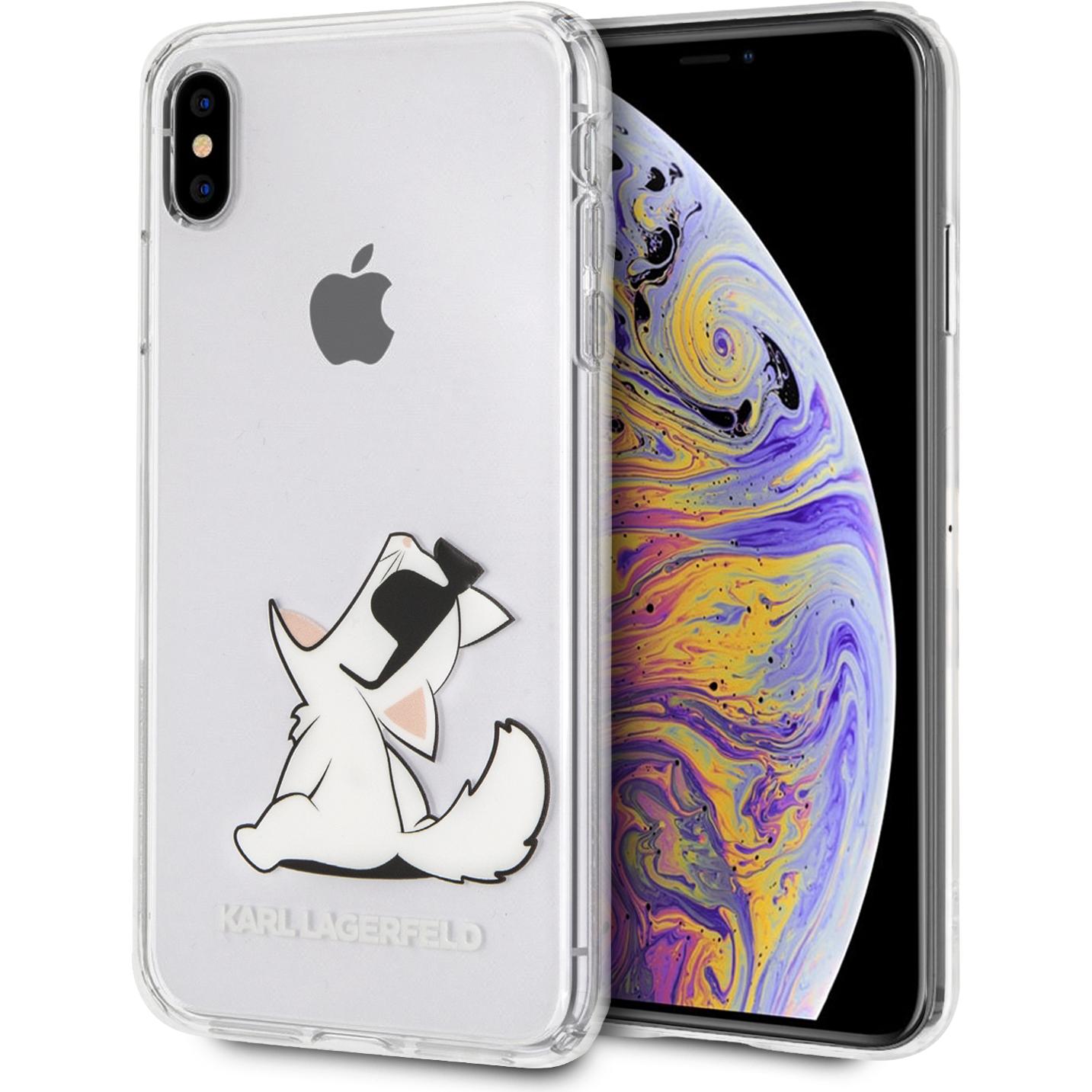 Karl Lagerfeld Case (Apple iPhone XS Max), Smartphone Hülle, Transparent