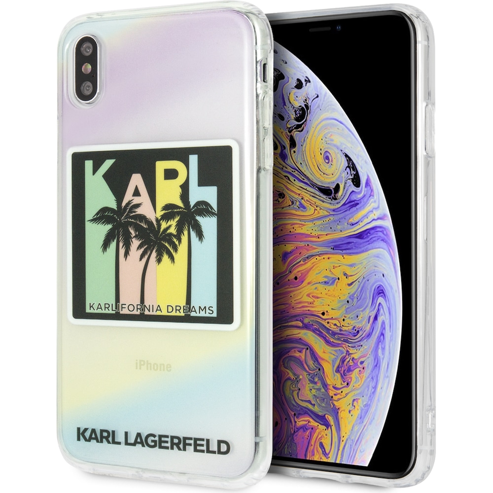 Karl Lagerfeld Case (Apple iPhone XS Max), Smartphone Hülle, Mehrfarbig