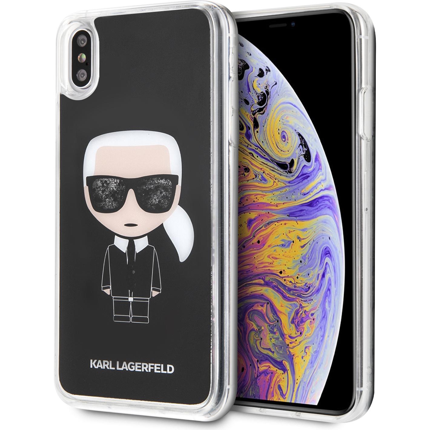 Karl Lagerfeld Case (Apple iPhone XS Max), Smartphone Hülle, Schwarz