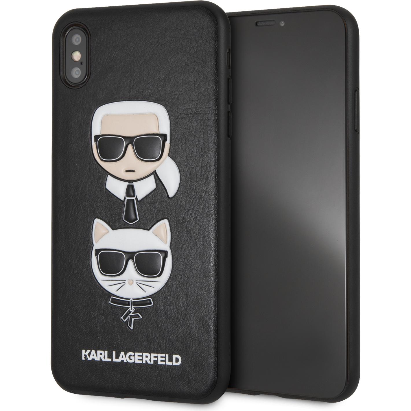 Karl Lagerfeld Case (Apple iPhone XS Max), Smartphone Hülle, Schwarz