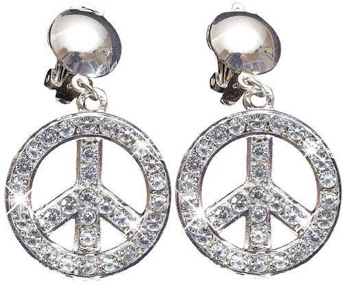 Immagine prodotto Widmann Orecchini hippy con strass a forma di segno della pace