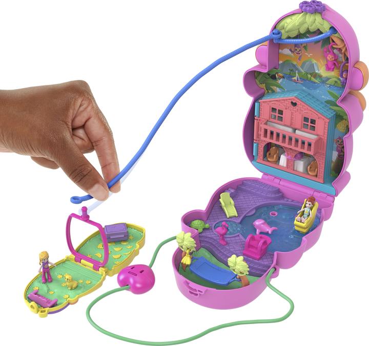 Actual product image Polly Pocket Play set monkey mum and baby