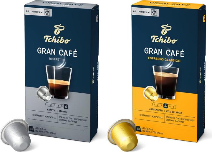 Tchibo Gran Café Set Espresso Classico & Ristretto (100 x Port.)