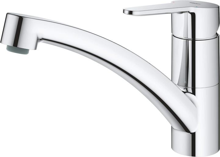 Grohe Kchenarmatur mit Einhebelmischer BauEco chrom glnzend 31680000