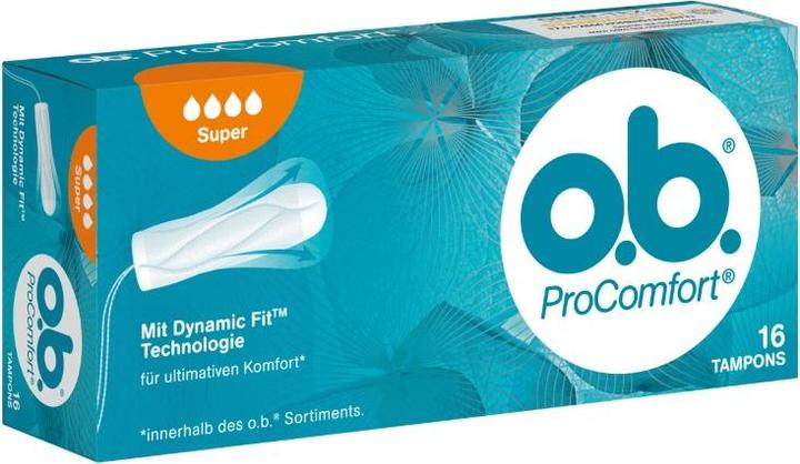 Actual product image Johnson & Johnson o.b. ProComfort Super, 16 pcs TPN (16 x, Regular)