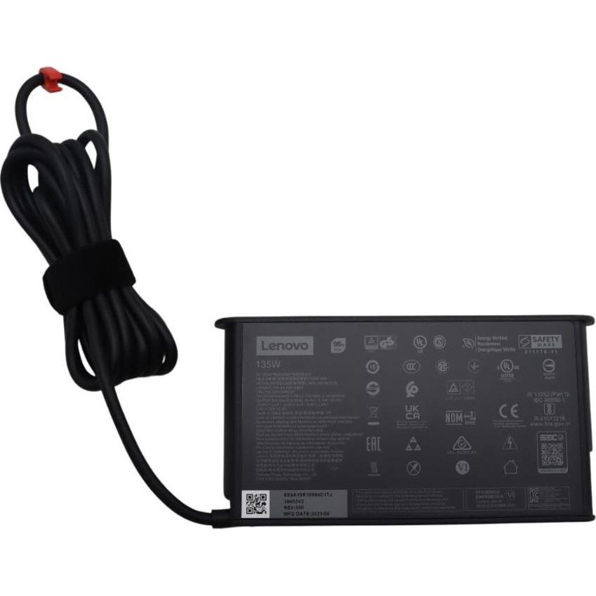 Lenovo AC Adapter / Charger USB-C PD, 135W, 20/15/9/5V, 3P, WW, CHY (135 W), Alimentatore per notebook