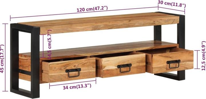 Immagine prodotto VidaXL Ellie (120 x 30 x 45 cm)
