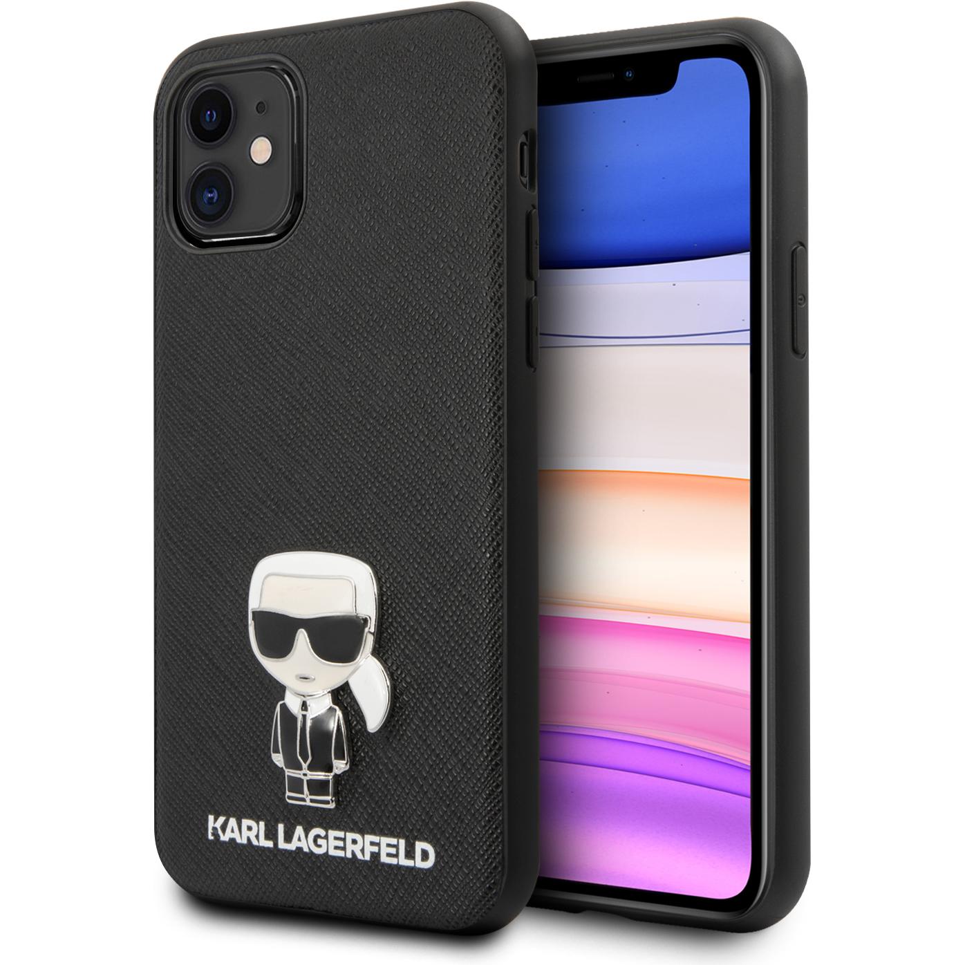 Karl Lagerfeld Case (Apple iPhone 11), Smartphone Hülle, Schwarz