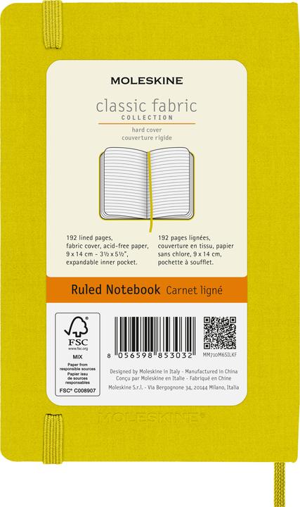Actual product image Moleskine COLOR - notebooks (9 x 14 cm, Lined)