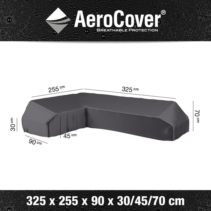 Actual product image AeroCover L-shaped 325x255 left