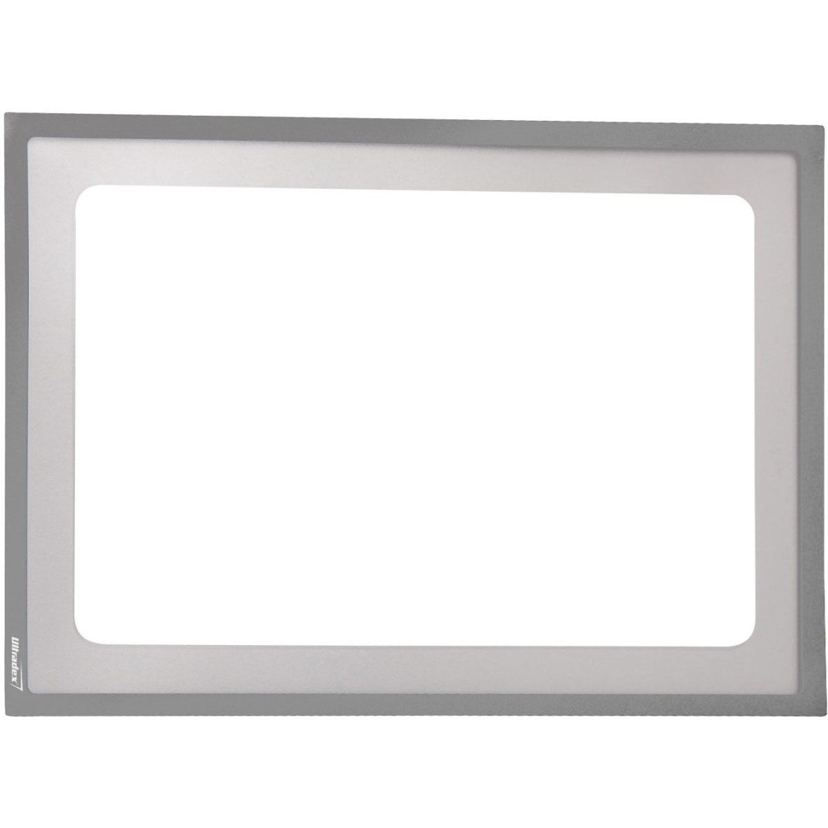 Ultradex, Mappe, Infotasche mit Ausschnitt A4 quer BxH 312x225mm selbstklebend VE=1 Stück silber (1 x)