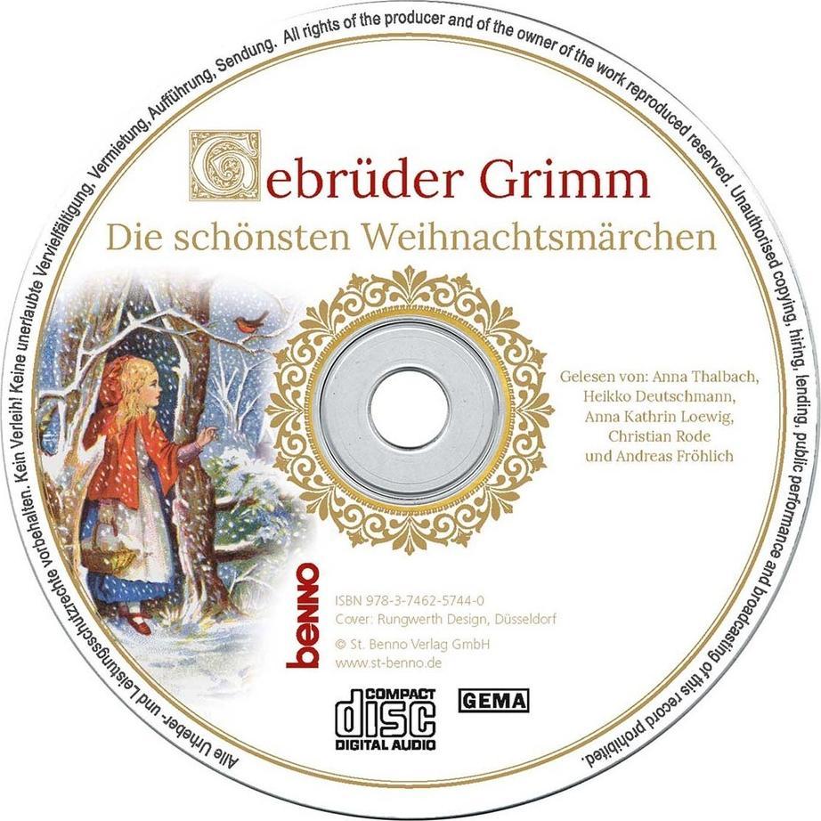 Thumbnail - Gebrüder Grimm - Die schönsten Weihnachtsmärchen, Audio-CD, Hörbücher von Wilhelm Grimm, Jacob Grimm