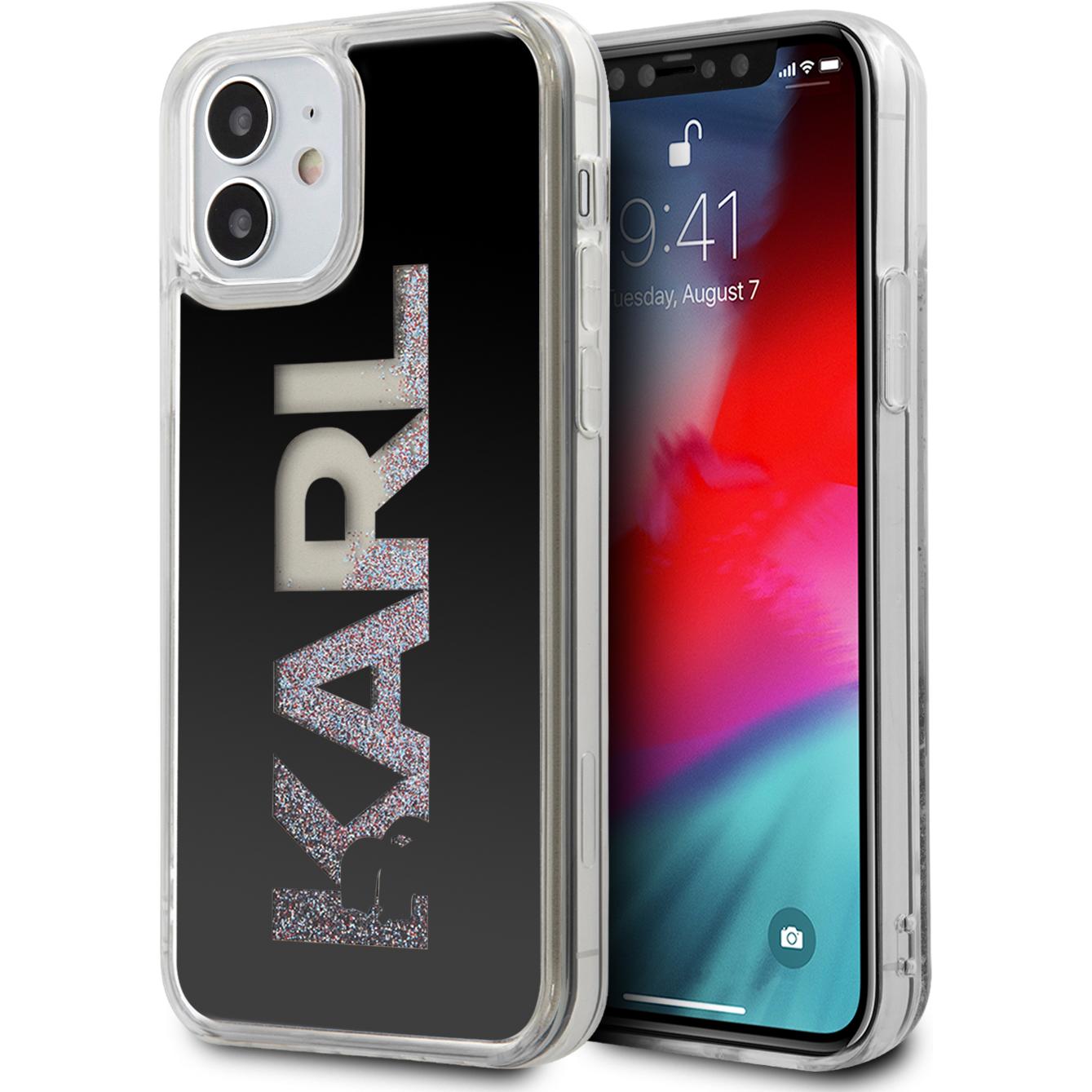 Karl Lagerfeld Case (Apple iPhone 12 mini), Smartphone Hülle, Schwarz