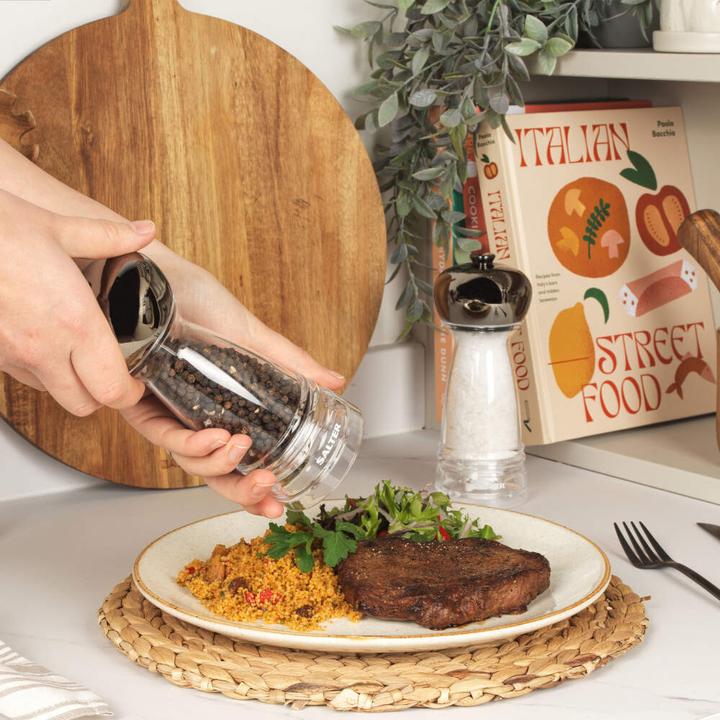 Actual product image Salter BW12949GEU7 Harper Mill Set Clear/Grey (Salt)