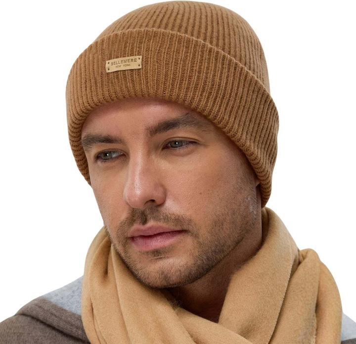 Image du produit Bellemere Headgear Ribbed Lambswool Beanie (Taille unique)