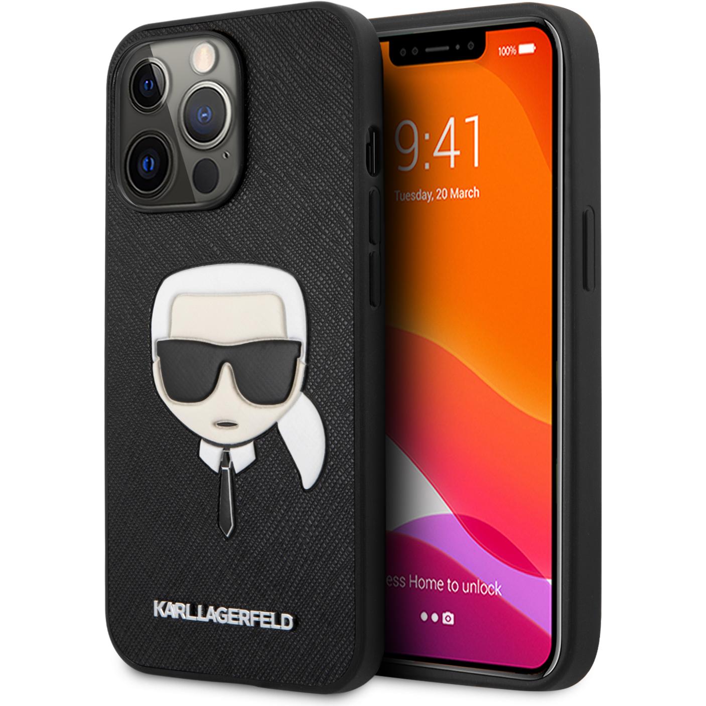 Karl Lagerfeld Case (Apple iPhone 13 Pro), Smartphone Hülle, Schwarz