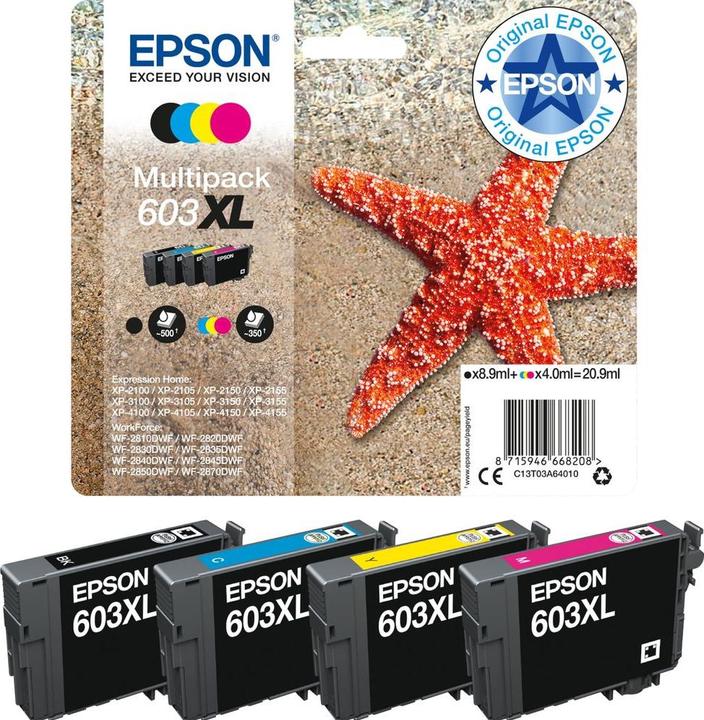 Actual product image Epson 603XL Multipack (C, FC, M, Y)