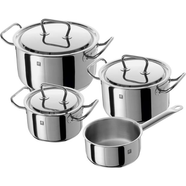 Zwilling TWIN CLASSIC 66580-004-0 Topf-Set 4 Stück(e), Pfanne + Kochtopf, Silber