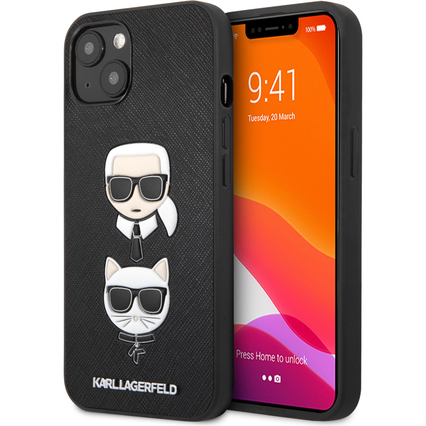 Karl Lagerfeld Case (Apple iPhone 13 mini), Smartphone Hülle, Schwarz
