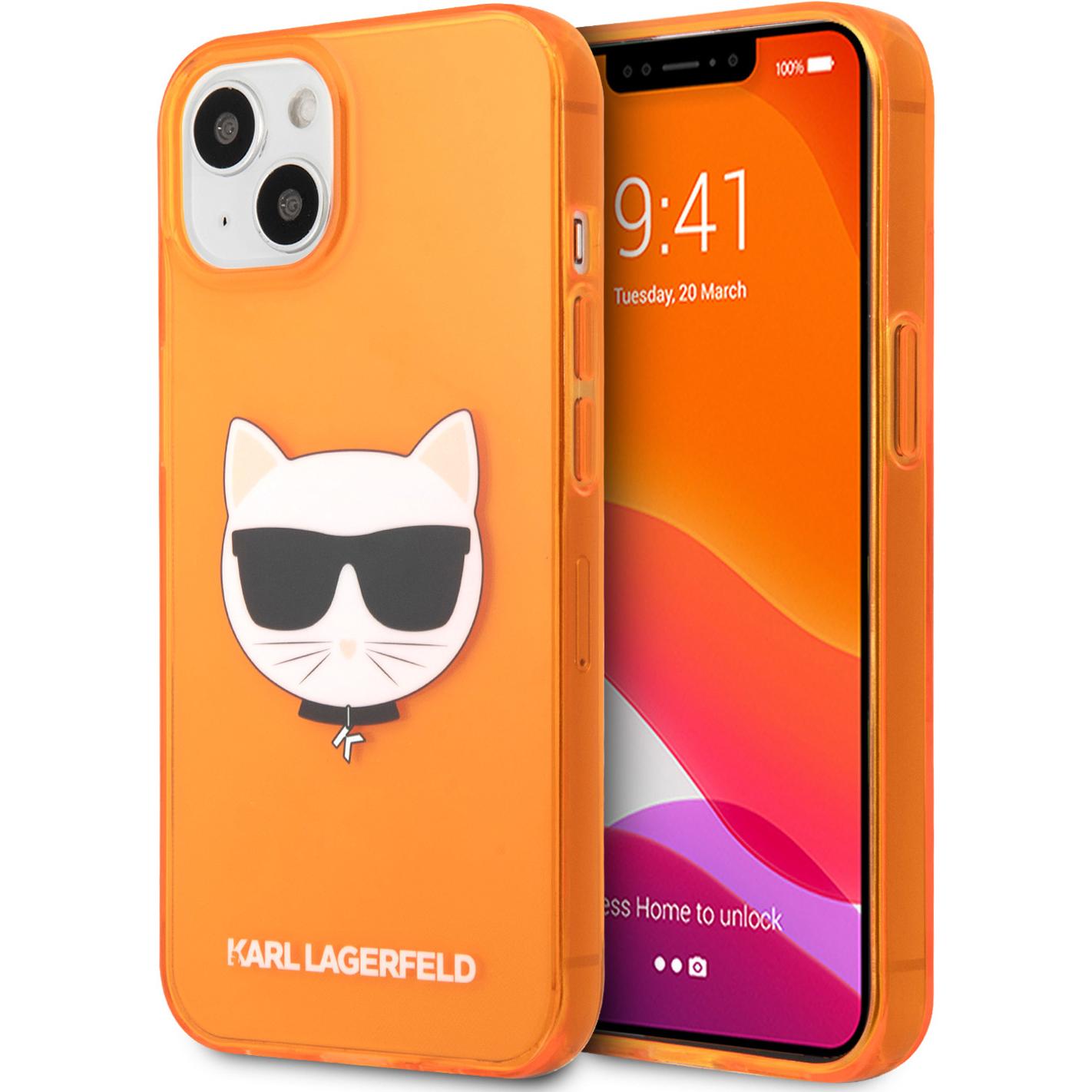 Karl Lagerfeld Case (Apple iPhone 13 mini), Smartphone Hülle, Orange