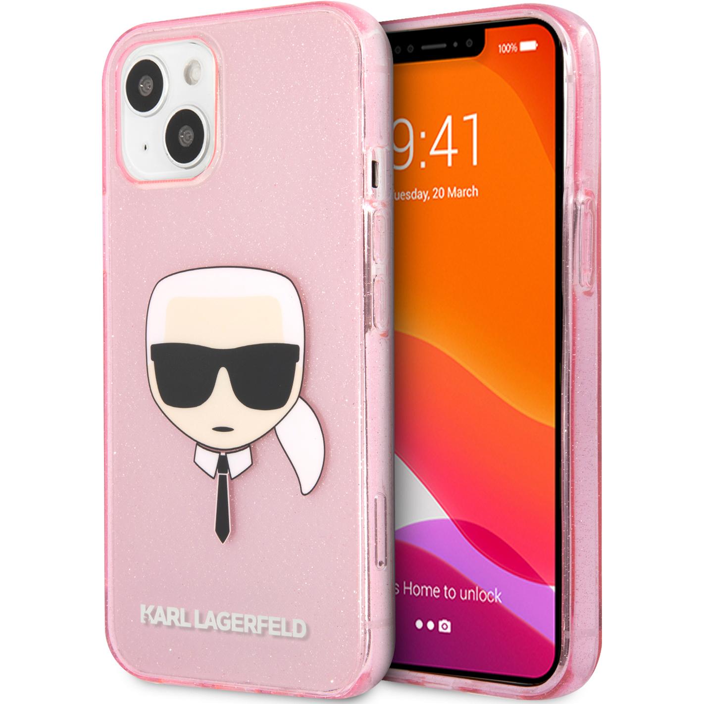 Karl Lagerfeld Case (Apple iPhone 13 mini), Smartphone Hülle, Pink