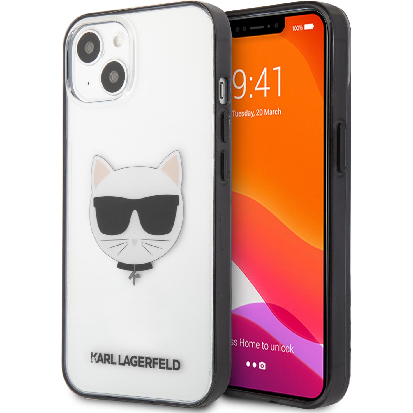Karl Lagerfeld Case (Apple iPhone 13 mini), Smartphone Hülle, Transparent