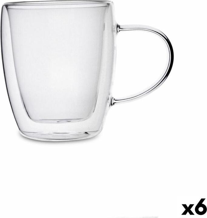 Quid Tasse Kaffee und Tee Serenia Glas 300 ml (6 Stück) (300 ml, 6x)