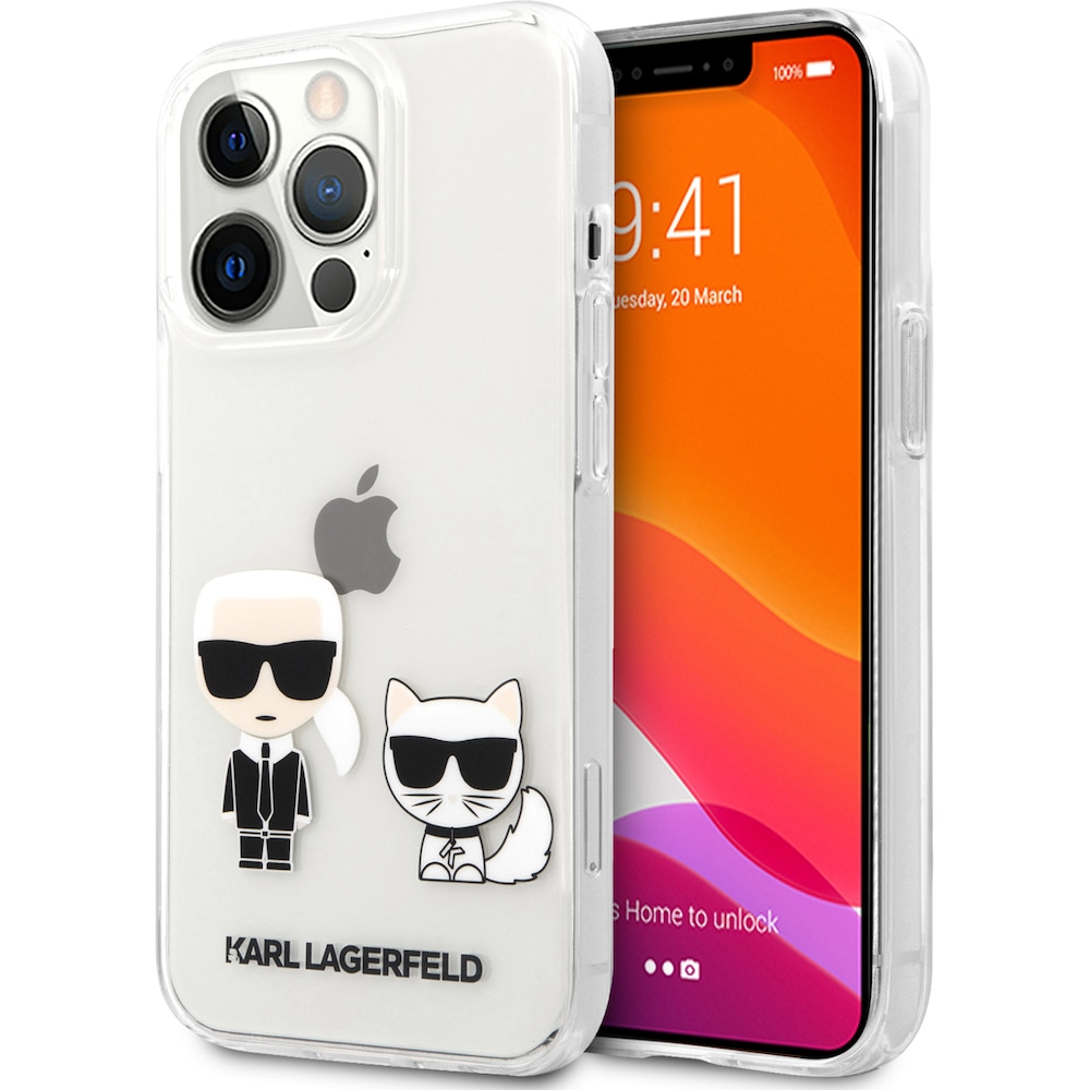 Karl Lagerfeld Case (Apple iPhone 13 Pro Max), Smartphone Hülle, Transparent