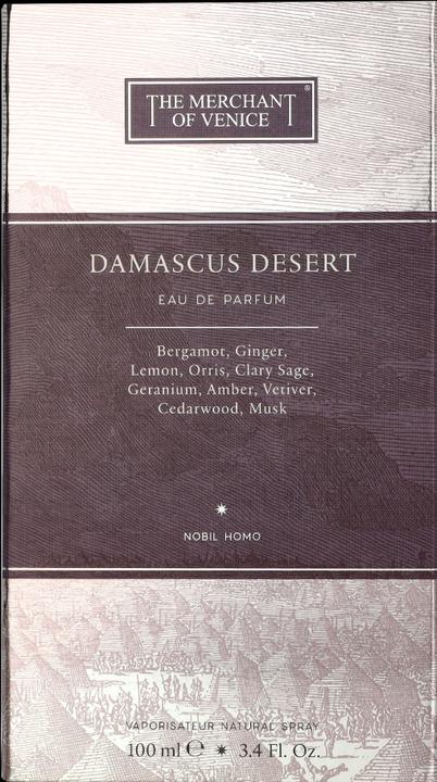 Actual product image The Merchant of Venice Nobil Homo Damascus Desert Eau de Parfum (Eau de parfum, 100 ml)