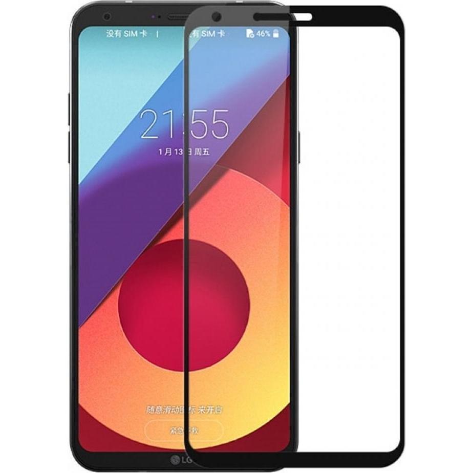 Thumbnail - Screenguard LG Q6 Full Screen Panzerglas Schutzfolie 2.5D 9H (1 Stück, LG Q6), Smartphone Schutzfolie, Schwarz