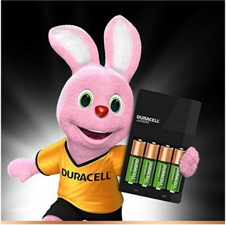 Immagine prodotto Duracell Caricabatterie a valore Hi-Speed incl. 2x AA e 2x AAA (4 pz., AA, AAA, 1300 mAh, Batteria + Caricabatterie)