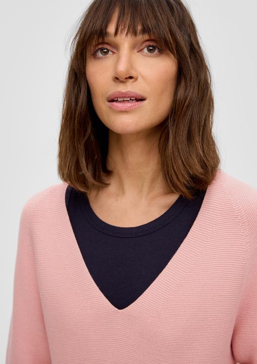 Immagine prodotto s.Oliver Strickpullover Strickpullover mit V-Ausschnitt (46)