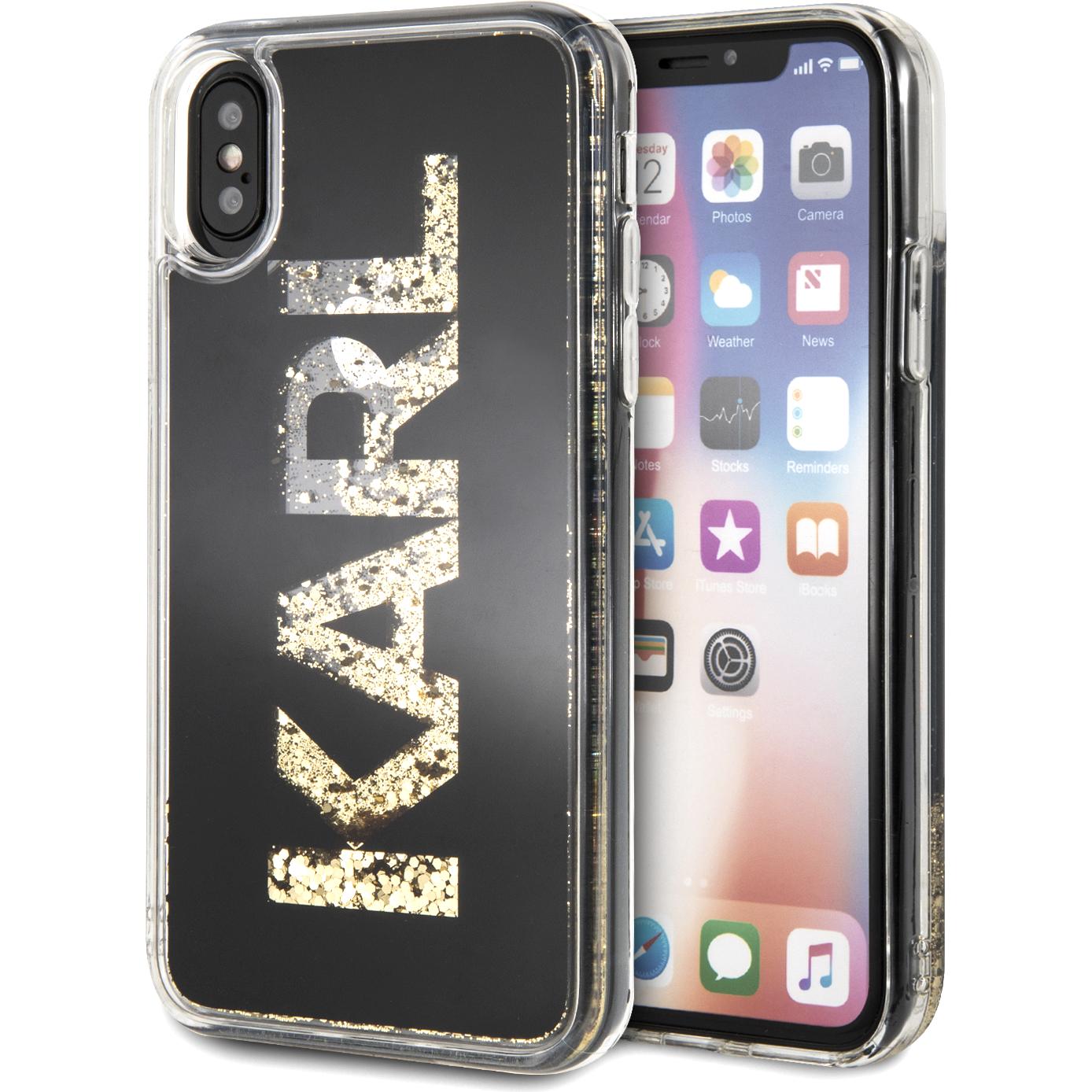 Karl Lagerfeld Case (Apple iPhone X), Smartphone Hülle, Schwarz