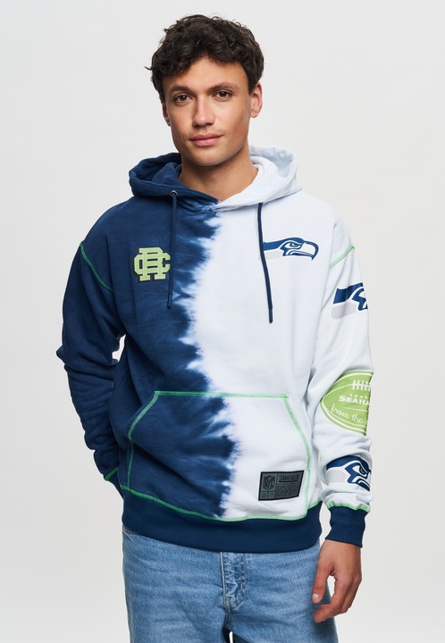 Produktbild Recovered Re:covered Fleece Hoody - INK DYE Seattle Seahawks - L (L)