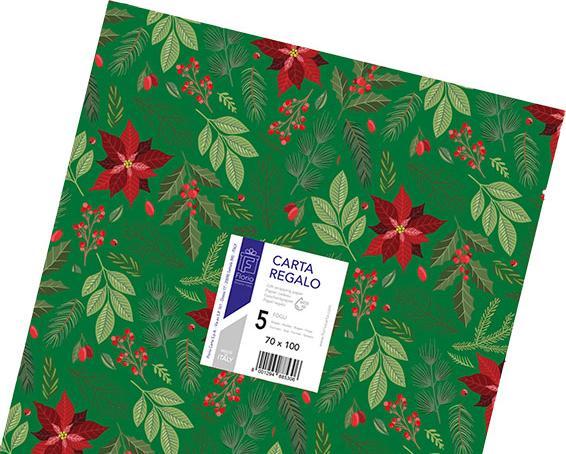 Produktbild Altri Carta Regalo Natale Confezione 5 Fogli 70x100cm