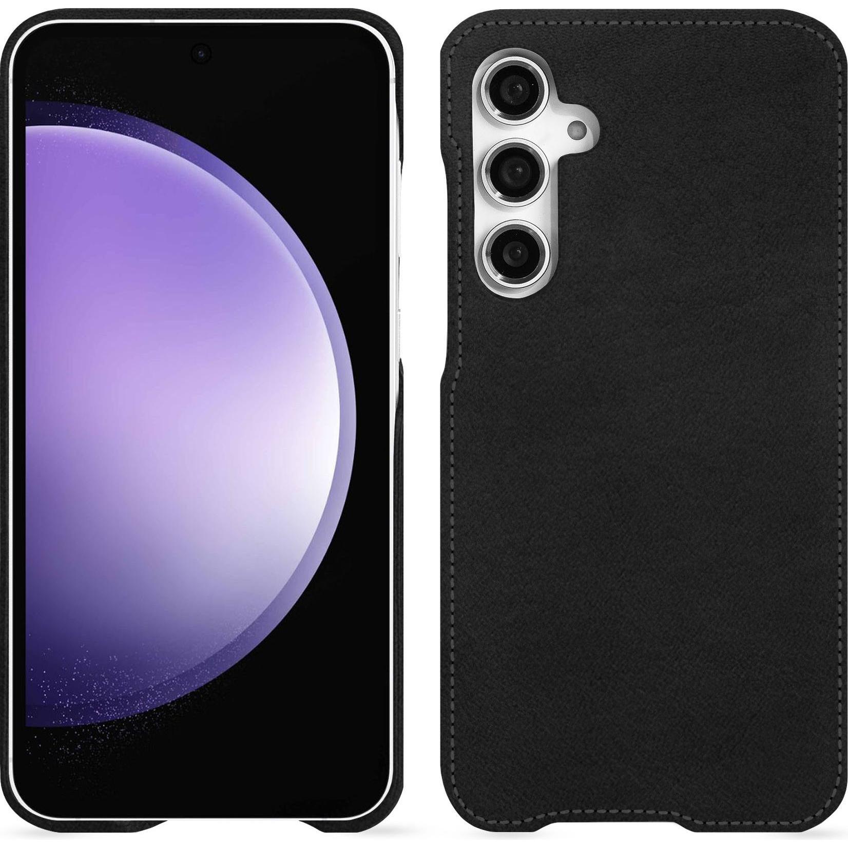 Noreve Lederschutzhülle (Samsung Galaxy S23 FE), Smartphone Hülle, Schwarz