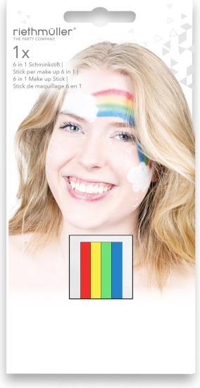 Riethmüller 6 in 1 Make Up Sticks Regenbogen
