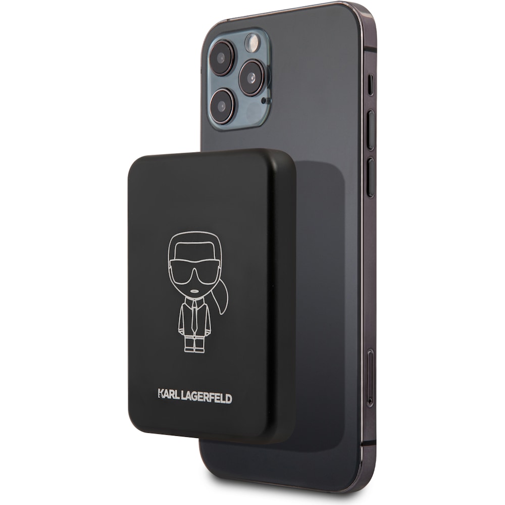 Karl Lagerfeld Iconic (3000 mAh, 5 W, 5 Wh), Powerbank, Schwarz