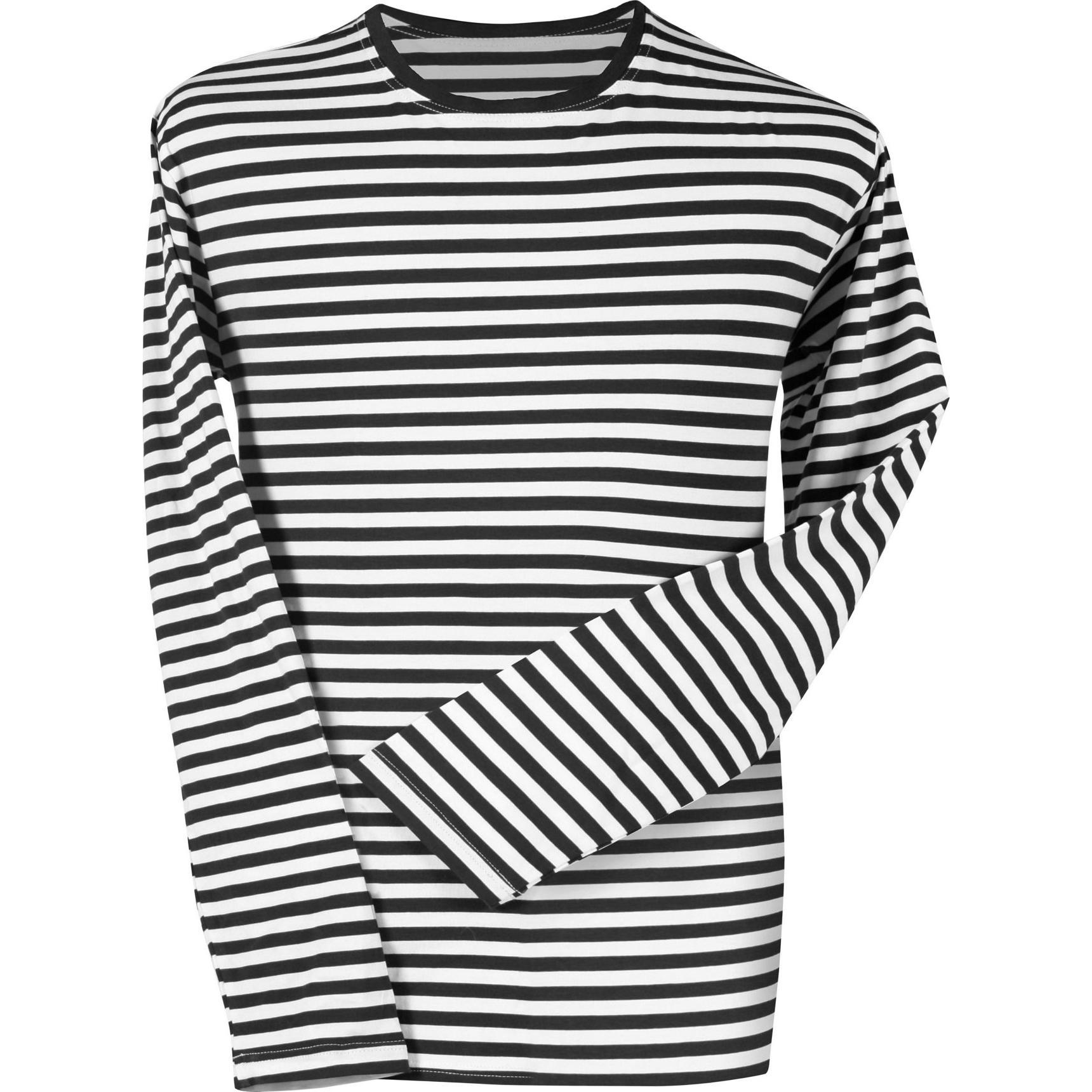 Thumbnail - Thetru Kinder Ringelshirt langarm schwarz-weiss – alltagstauglich (164)