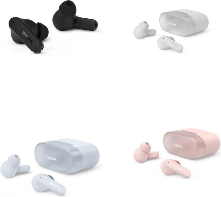 Actual product image Philips True Wireless In-Ear-Kopfhörer TAT2000BK/00 Schwarz (No noise cancellation, 7 h, Wireless)
