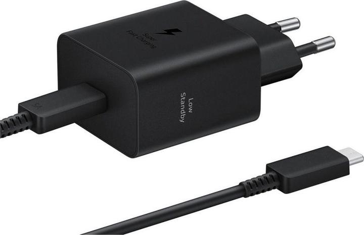 Actual product image Samsung EP-T4511XBE USB-C 45W Travel Charger + USB-C Data Cable Black (Damaged Package) (45 W)